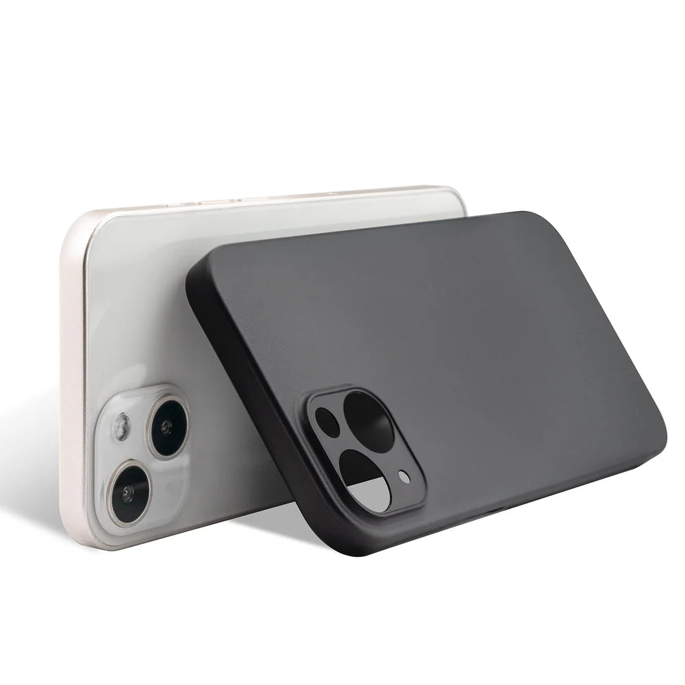 Premium Schutzhülle für Smartphones schwarz Silikon